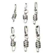 10Pcs Bearing Fishing Barrels Swivels Lures Clip for Saltwater Freshwater