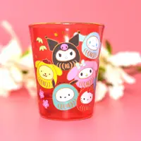 在飛比找蝦皮購物優惠-Sanrio 角色 達摩不倒翁造形 60ml個人酒杯 玻璃杯