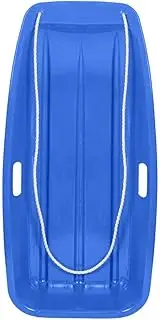 chiwanji Solid Snow Sled, Snow Sled Adults Flyer Flying Toboggan Sledge Pull Rope and S, Blue