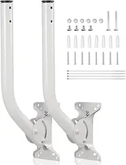 Universal Antenna Mount 2 Pack, Wall-Mounted Bracket Kit for Ubiquiti Equipment, Heavy Duty Waterproof Bracket for Outdoor WiFi Extender/Weather Station/Access Point