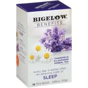 Bigelow Sleep Chamomile Lavender Herbal Tea, Caffeine Free, 108 Tea Bags