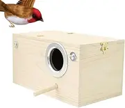 Cockatiel Nesting Box - Nesting Bird Box - Wooden Habitats for Parrot Lovebirds Small Birds Indoor Outdoor Lawn Decor for Garden Yard Backyard Home