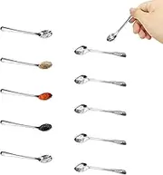 10 Pcs Mini Spoons, Tiny Stainless Steel Spoons 2.87" for Salt Jars Spice Jars, SUS 304 Food Grade Small Spoons Seasoning Spoons for Salt, Spices, Pepper, Sugar, Honey