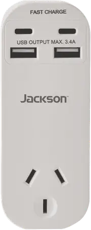 Jackson Dual USB-A & USB-C AC Charger