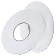 2 Rolls Double Sided Foam Tape PE Foam Tape Sponge Soft Mounting Adhesive(1/8 In