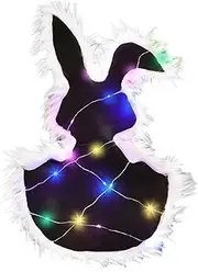 Light Up Bunny Rug - Colorful Led Rug, Soft Bunny Design | Kids Light Up Bunny Rug, Playroom Bunny Fun Nightlight Rug Ideal for Nursery and Comfortable for Children’s Rooms (22.05x12.6x0.2 Inches)