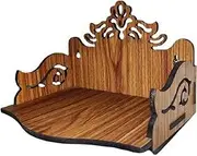 Generic Small Beautiful Wooden Temple/MANDIR for Home/Office/Shop (DIY)(15 CM /6 INCHES) (Brown), JCSMEJ3903