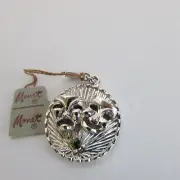 Vintage W Tag Monet Theater Comedy Drama Masks Charm Pendant.