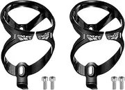 sourcing map 2pcs Bicycle Water Bottle Holder Ultra Lightweight Universal Bike Bottle Cages Cycling Cup Holder for MTB Road Gravel, Black