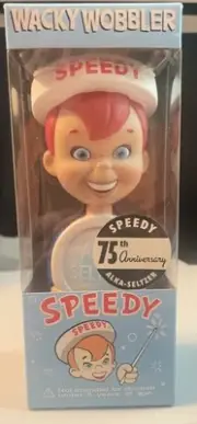 FUNKO Wacky Wobbler SPEEDY ALKA SELTZER Bobble Head nodder AD Figure 2003 NEW