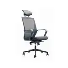 Modern Furniture Argo Executive Office Chair with Headrest - Black