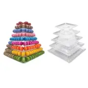 9 Tiers Square Macaron Tower Stand Quality Macaron Tower Stand