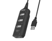 Moveteck 4 Port USB 2.0 Hub Adaptor PC Computer Laptop AT658