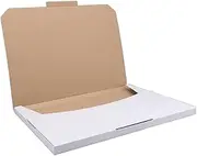 A3 Superflat White Mailing Boxes – 440 x 320 x 20mm Die Cut Corrugated Cardboard Shipping Boxes for Documents & Prints – Pack of 50 (B198)