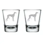 Set of 2 Shot Glasses Glass Greyhound