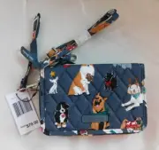 VERA BRADLEY 3 in 1 Crossbody / Wristlet Holiday Dogs - Chihuahua - Shepherd NWT
