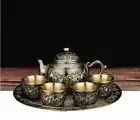High grade retro bronze tea set creative kungfu tea set