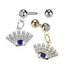 Tragus Piercing Steel Surgical - Pattern Eye Luck - Pendant -oreille Stud
