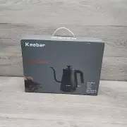 Black Electric Kettle Pour Over Coffee & Tea Kettle 100% Stainless Gooseneck