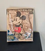 New Disney Mickey Mouse Florida Photo Album Book Holds 200 4x6 Pictures