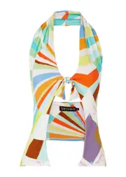 Siedres Dylan Printed Stretch-jersey top - Multicoloured - XS XS
