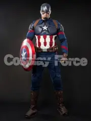 Movie Endgame Captain Steven Rogers Cosplay Costume Men Outfit mp004310