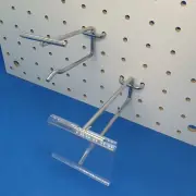 Metal Pegboard and Slatwall Flipscan Merchandising Hook Pack of 100