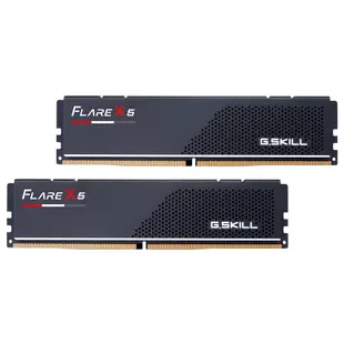 芝奇G.SKILL Flare X5 烈焰槍 32GBx2 雙通 D5-5600 CL36 黑 FOR AMD EXPO