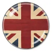 Union Jack Crystal Paperweight [3 In]