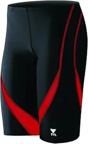 [TYR] Sport SALI1Y Boys Alliance Splice Nylon Jammer Swimsuit,Black/Red,22
