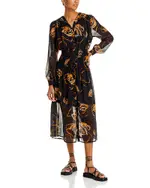 Misook Printed Chiffon Dress