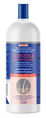 FIDOS TOPIZOLE MEDICATED GERMICIDAL SHAMPOO FOR DOGS AND CATS 1L Free postage Fi