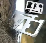 Multi Camping Tool Stainless Credit Card Survival Knife 1 1in1 Can Bottle Opener