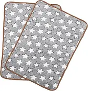 HOLIDYOYO 2pcs Dog and Cat Warm Pad Fluffy Blanket Blankets Paw Print Pet Blanket Soft Cat Blanket Small Dog Blanket Soft Puppy Blanket Plush Dog Sleep Mat Dog Bed Blanket Coral Fleece