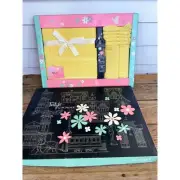 Vintage 1950s Dundee Towel Gift Set Yellow New in the box NOS