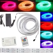 16ft Brightest RGB Multi - color LED light strip + controller & UL power Supply