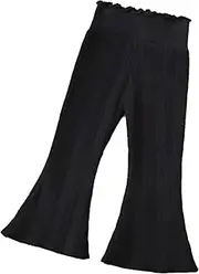 [Dinglong] Toddler Bell Bottoms Baby Pants,Toddler Bell Bottoms,Fall Baby Girl Clothes High Waisted Soft Stretchy