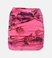 [Blumarine] Blumarine Floral ruched miniskirt AU 8 multicoloured