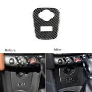 Carbon Fiber Cigarette Lighter Panel Cover Trim Fit For Mini Cooper F55 F56 F60 (for: Mini)