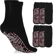 [INOOMP] 8 Pairs Heating Socks Men Socks Heated Socks Men Self Winter Thermal Socks Reflexology Socks Winter Socks Heated Slippers for Men Foot Warmer Women's Sole of Foot Cotton Boot Socks