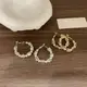 charming✨『S925純銀』不規則金屬珍珠耳扣