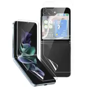 For Samsung Galaxy Z Flip 4 Fexible Membrane Scratch ResistanceTPU HD Clear Screen Protector Flim - Full Set (2 Pieces)