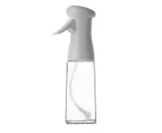 220Ml Glass Oil Spray Kettle High Pressure Spray Oil Kettle Bbq Oil Spray Bottle Kitchen Quantitative Oil Spray Bottle,White