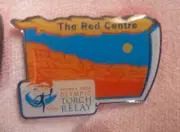 OLD COLLECTABLE SOUIVENIR PIN- SYDNEY OLYMPIC TORCH RELAY THE RED CENTRE