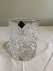 Czech Republic BohemiA Crystal Cut Clear 24% PbO Cocktail Highball Glass 10oz