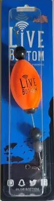 LiveBottom LB-Fatman-Orange Oval Popping Cork 2.5" Flounder Specks Reds 6" Long