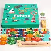 Generic Let's Go Fishing Game for Kids – Magnetic Fishing Toy – Improves Hand-Eye Coordination & Fine Motor Skills – Ages 2-5