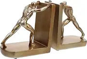 2pcs Household Adornment Bedroom Decor Book Decorations Ends Decor Artificial Decor Shelf Holder Retro Decor Study Decor Office Decoration Resin Golden