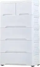 White 7 Layer Plastic Storage Cabinet Drawer for Living Room Bedroom Children's Room Home Wardrobe Organizer