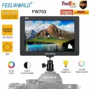 Feelworld FW703 4K 7" IPS LED 3G-SDI HDMI Video Monitor 1920x1200 For Sony DSLR